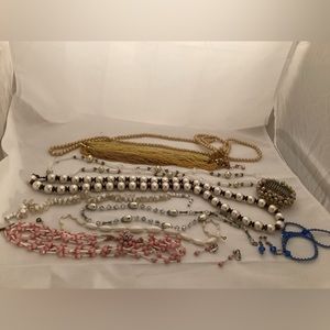 Vintage Broken Lot Costume Jewelry Repair Parts Re-purpose Crafts Harvest